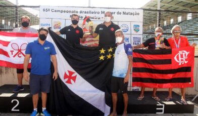 Vasco conquista troféu inédito na natação