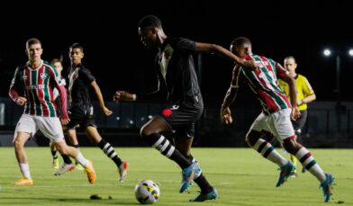 Com gols de Estrella e Rayan, Sub-17 vence Fluminense e larga na frente nas quartas da Copa do Brasil