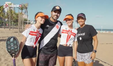 Vasco TV mostra desafio de Beach Tennis com Jorginho