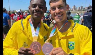 Remador do Vasco conquista o bronze no Double Skiff Sub-23 no Sul-Americano